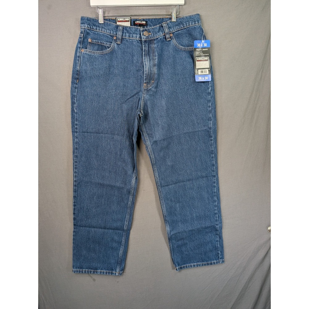 Kirkland Signature Mens Relaxed Fit Jeans Blue 36x30 7771620